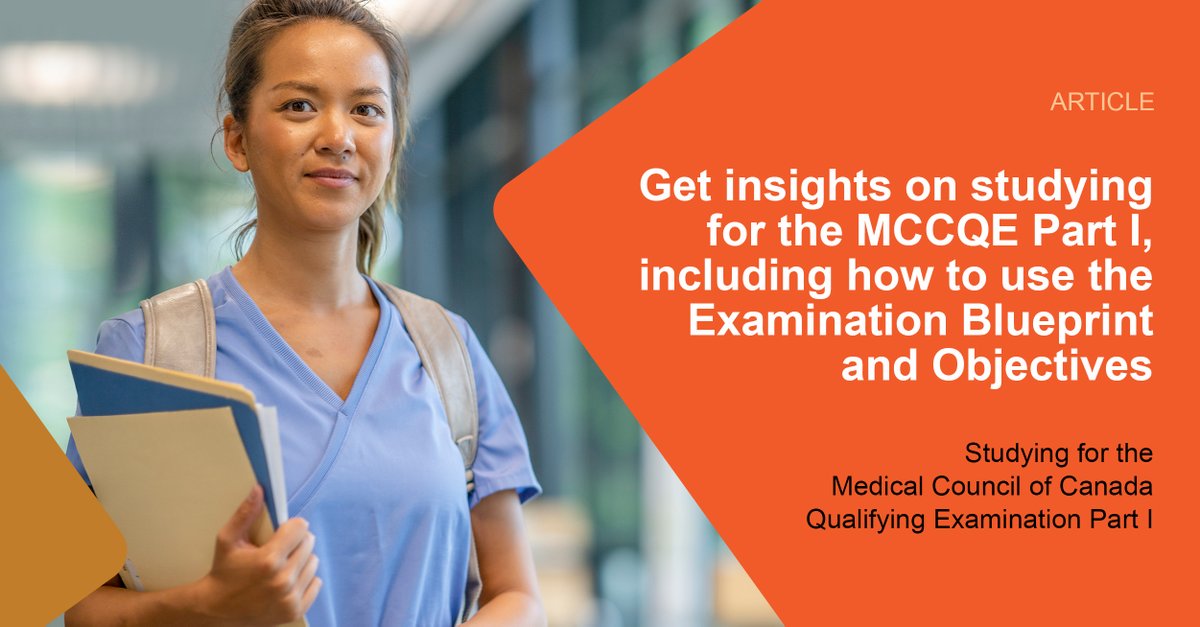 The #MCCQEPartI is assembled using the MCC #Blueprint and #Objectives. Read our article to learn how to use these tools to build your #study plan: ow.ly/WpWa50R8FfR. #MCCExamReady #MedEd #MedTwitter #MedStudentTwitter #preparation