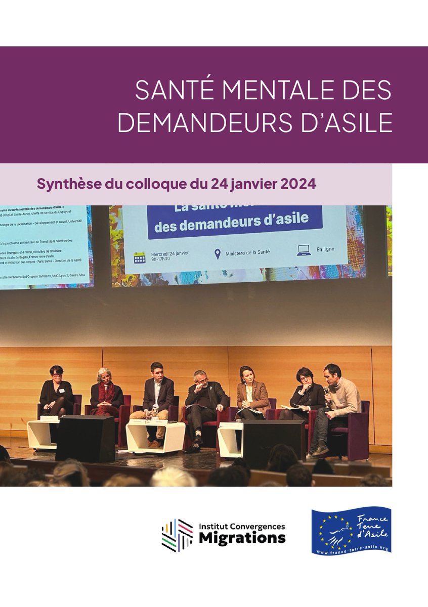 🗣️ Santé mentale des personnes exilées : parlons-en ! Au lendemain de la Journée mondiale de la santé, nous publions une synthèse du colloque que nous avons organisé avec @ICMigrations sur la santé mentale des demandeurs d’asile. 👉 À découvrir ici urlz.fr/qbKV