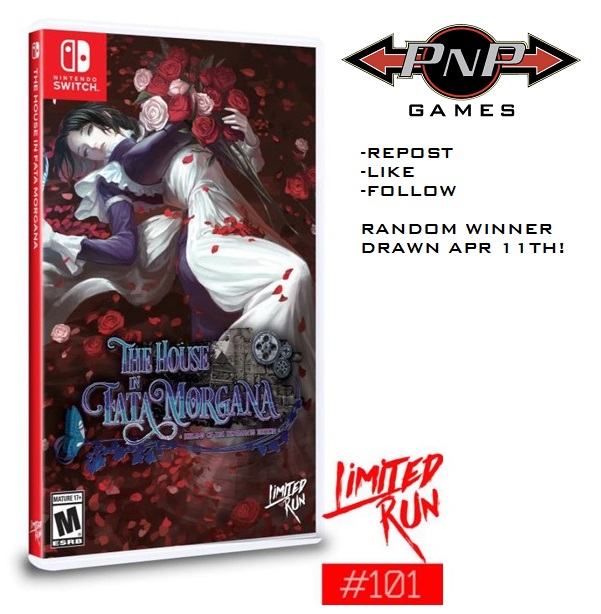 GIVEAWAY ALERT - We found a few things during our inventory count~ REPOST, LIKE, AND FOLLOW PNP GAMES for your chance to win this standard edition copy of The House in Fata Morgana (Nintendo Switch) from LRG!* #VideoGames #Nintendo #NintendoSwitch #SwitchCorps