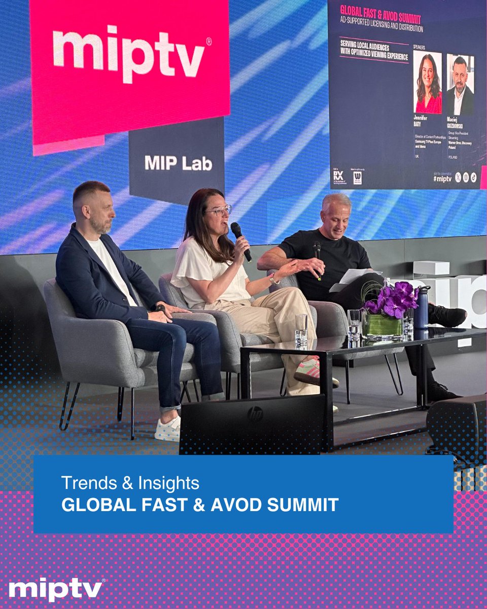 Two hours of discussions on FAST & AVOD at #MIPTV this afternoon. What's new in the fast-evolving arena of #TV #streaming services? Head down to this intense MIP Lab session to find out!