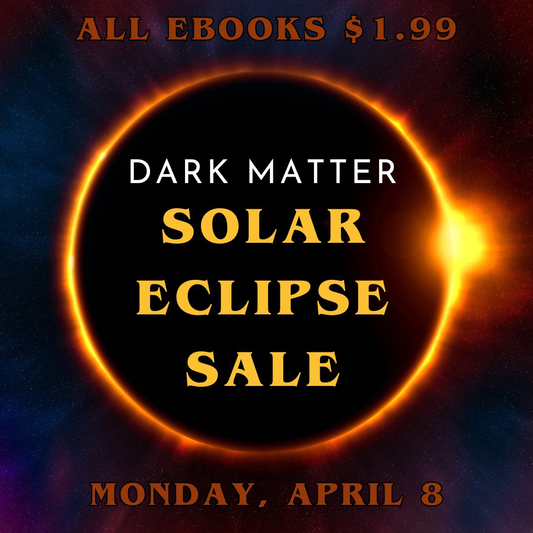 Grab your solar eclipse glasses and start shopping. The Dark Matter ebook sale is happening now. 🌒 darkmattermagazine.shop/collections/so…