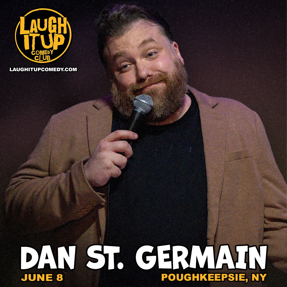 🚨 On Sale Now! 🎭 Laugh It Up Comedy Club presents Dan St. Germain Live on June 8th. Fans can enjoy his uproarious Comedy Central special, available now on Paramount+, and his latest release, 'Dance Fatty Dance,' a side-splitting comedy album from 800 Pound Gorilla Records.
