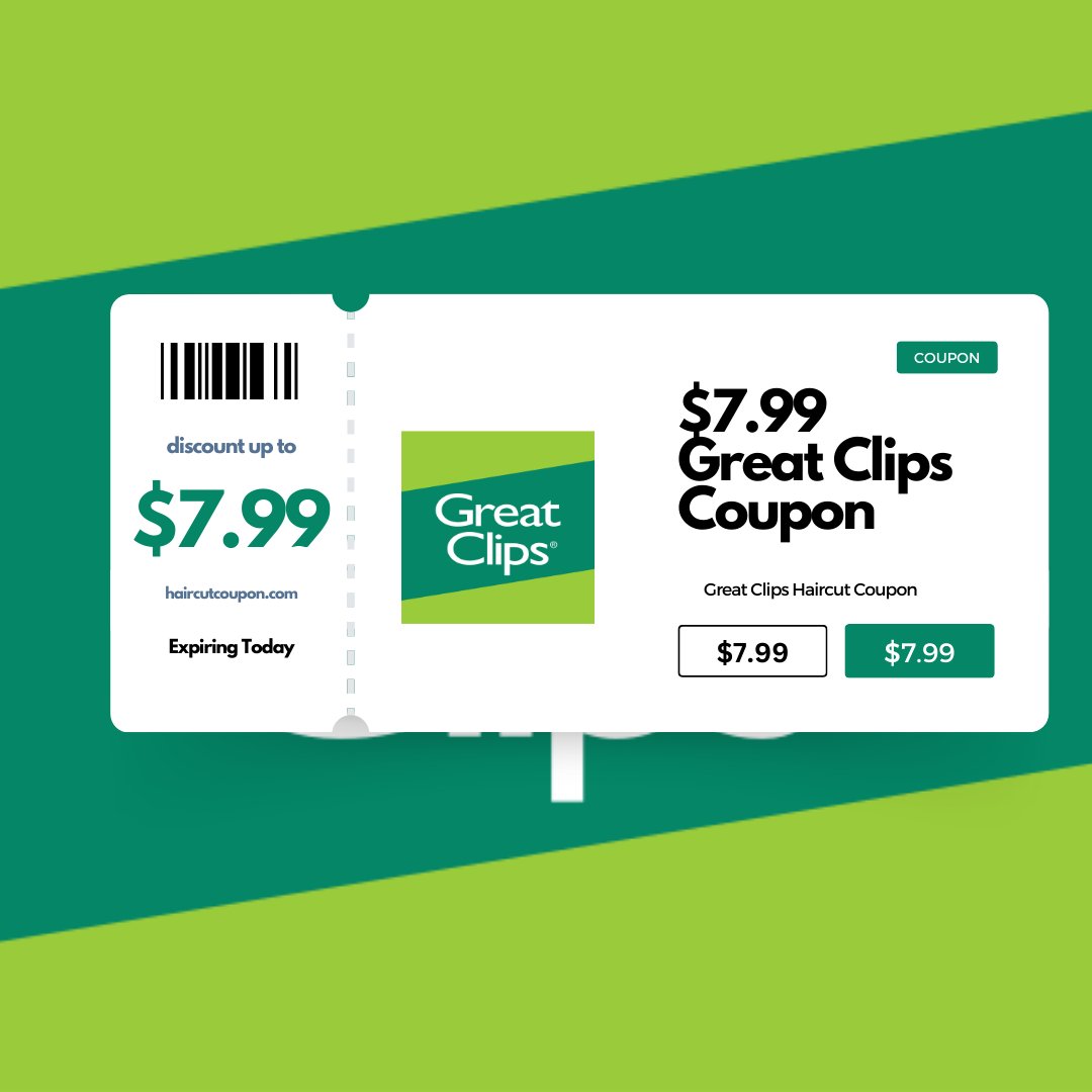 opcoupons's tweet image. Great Clips $7.99 Coupon For Haircut. 
Expiring Today 
Grab The Coupon Now
haircutcoupon.com/working-7-99-g…