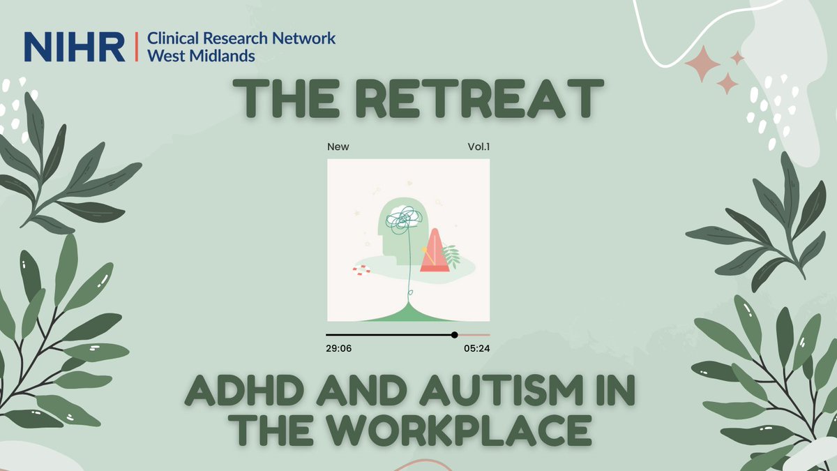 The latest podcast from our colleagues @CRN_WMid features Kim Kinsella, R&D Workforce Development Manager at the Trust, who provides useful insights on what it is like for her at work with #Autism and #ADHD. Find it here: bit.ly/43ps3hz