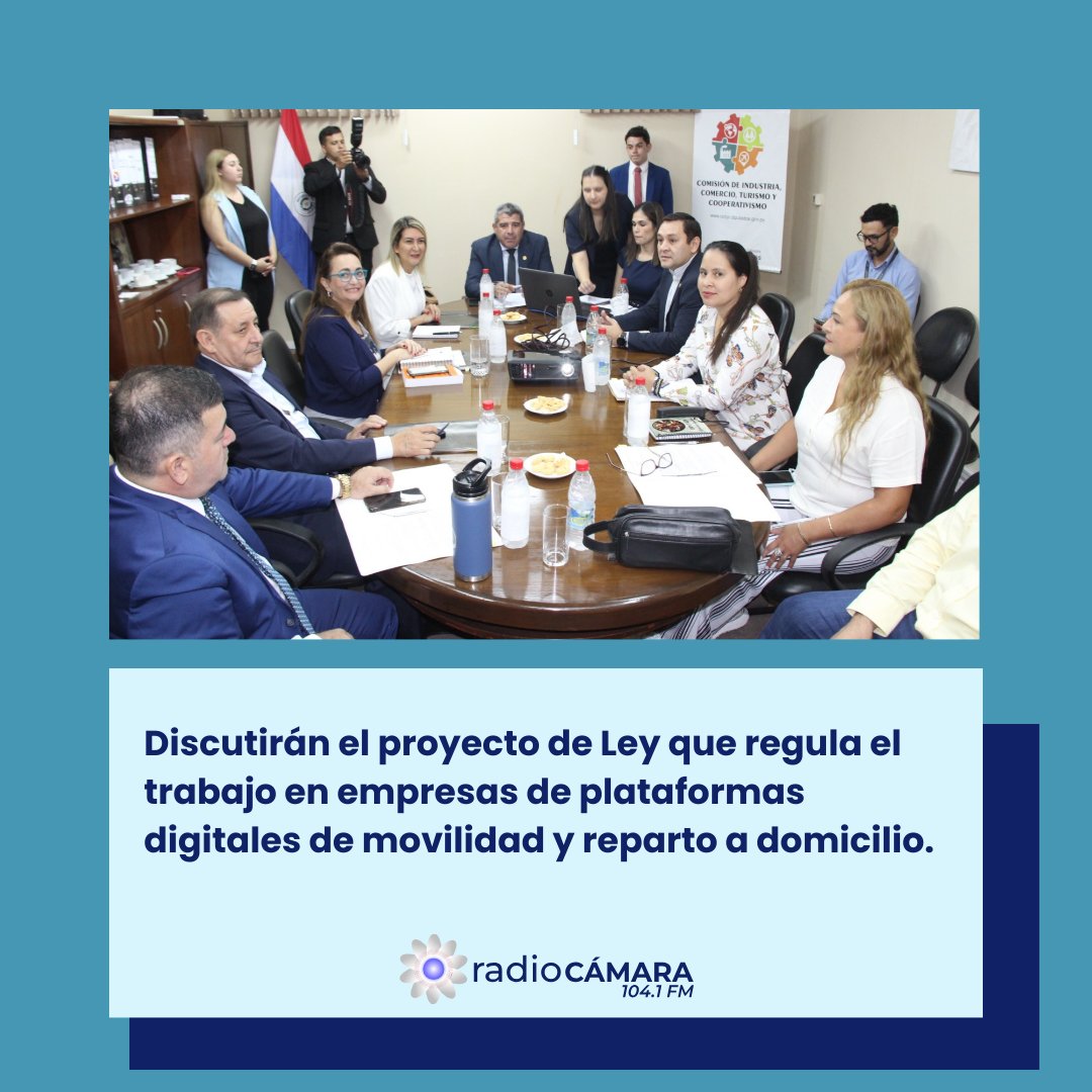 La Comisión de Industria, Comercio, Turismo y Cooperativismo, convoca a una audiencia pública para este martes 9 de abril desde las 9:30 horas, en la sala de sesiones de <a href="/DiputadosPy/">Cámara de Diputados</a>.
<a href="/rodribla/">Rodrigo Blanco Amarilla 🇵🇾</a> @PedroJoseGomez1 <a href="/cerini_py/">César Cerini</a> <a href="/AguileraBettina/">Bettina Aguilera</a> <a href="/EspinolaEspnol1/">Mauricio Espínola</a> <a href="/JRodriguezdip/">José R Rodríguez Maciel</a>