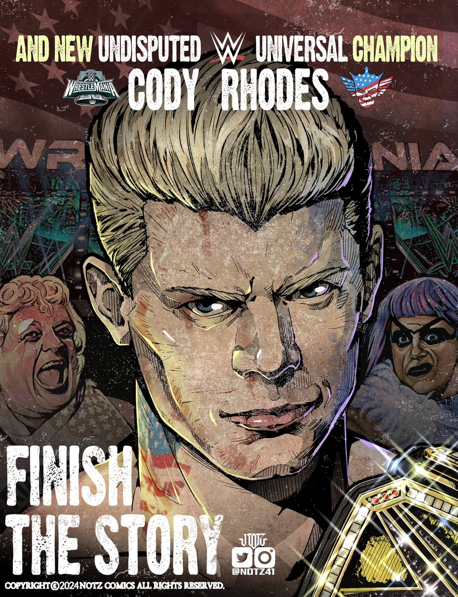 The story is finished. Congrats @CodyRhodes this one is for you. #WrestleMania #WrestleMania40 #codyrhodes