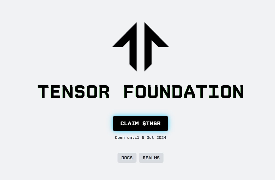 $TNSR tensor.foundation On Jup launchpad