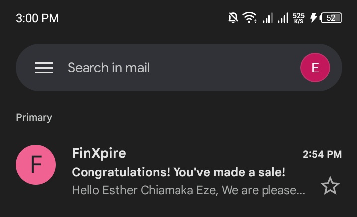 Hello X, I am back again 🤭🤭🤭 another sales made for today 😁 🔥🔥🔥 meanwhile I was able to make 3 sales after holding a WhatsApp class of just 50 individuals and 10 people active, I was able to learn the act of closing sales due to the AMM course I undergo from @FinXpire