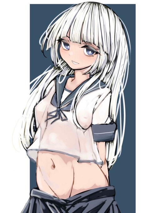 白雲ちゃん〜
#艦これ版深夜の真剣お絵描き60分一本勝負 
#艦これ版真剣お絵描き60分一本勝負_20240408 