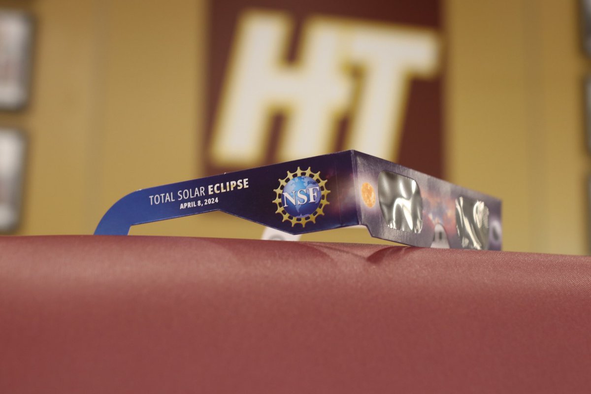 All classes on Monday, April 8, 2024 will be virtual. Classes between 12:00 noon to 3:00 pm are cancelled. HT is organizing a #solareclipse watch party for the university community starting at 1pm. Come and join us as we “Watch on Bluebonnet Hill.” #HTYou