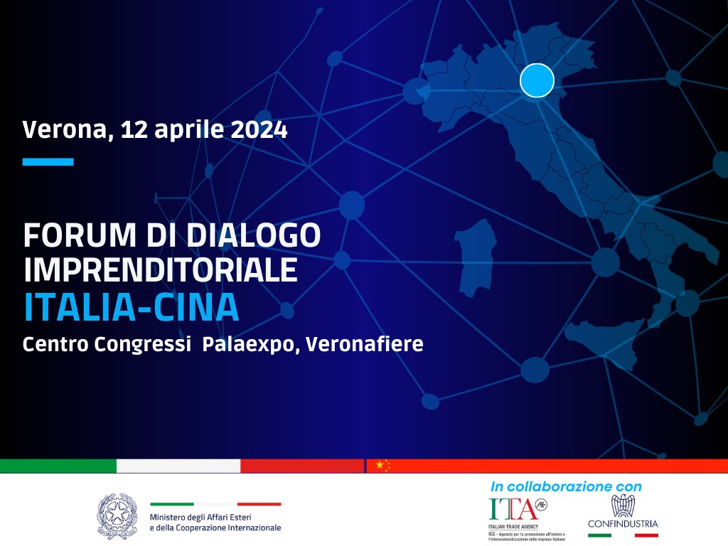 Con le aziende che intendono sviluppare il #business in #Cina ci vediamo il 12 aprile a #Verona: al mattino per il Business Forum 🇮🇹🇨🇳 in @pressVRfiere; e nel pomeriggio per l'appuntamento con le piattaforme di #ecommerce cinesi INFO 👉 esteri.it/it/sala_stampa… #SistemaItalia