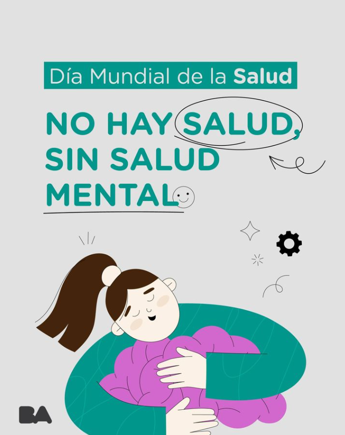 👉 En el Día Mundial de la Salud, recordemos la importancia de estar atentos también al cuidado de nuestra salud mental y a posibles situaciones de violencia que la puedan afectar.

No hay salud, sin salud mental ✨

#DiaMundialdelasalud #SaludMental #dgav #victimas #CABA