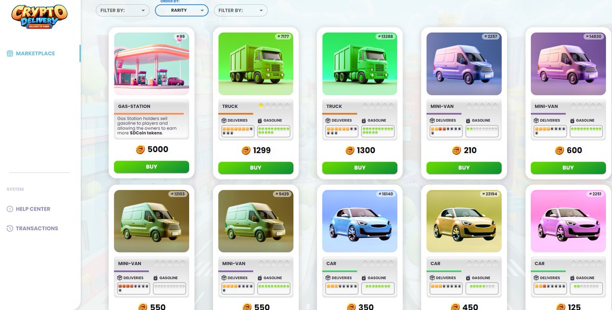 📢 Exciting announcement!

⭐️ Our Marketplace is officially open!

🛒 How to purchase a vehicle:

✅ Make sure you have $DCOIN in your wallet (no need to deposit in game)
✅ Go to the market
✅ Select the vehicle you want to purchase

📌 How to Sell a Vehicle:

✅ Access your