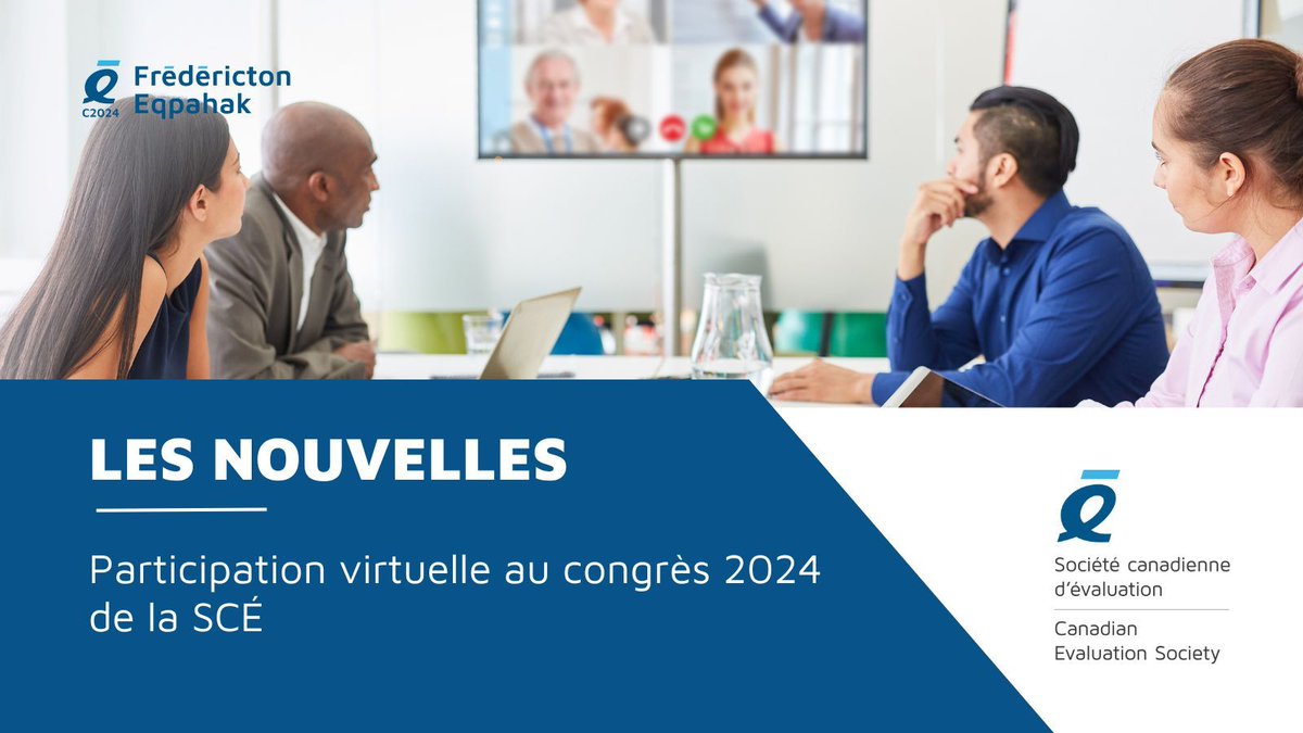 📣 Saviez-vous que la Société canadienne d'évaluation offre un accès à distance à bas prix à cinq événements clés de son congrès 2024? Quelle excellente option pour celles et ceux qui ne peuvent pas visiter Frédéricton cette année! 📰 buff.ly/3xCDeaM