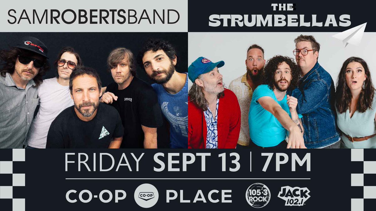 📣 ANNOUNCEMENT! Get ready for an epic night of music as @samrobertsband graces our #medhat stage on Sept 13, pairing up with alternative group, @thestrumbellas for one night only! TIXX go on sale for subscribers this THUR and the public on FRI. 🎫 buy.tixx.ca/SamRobertsBand…