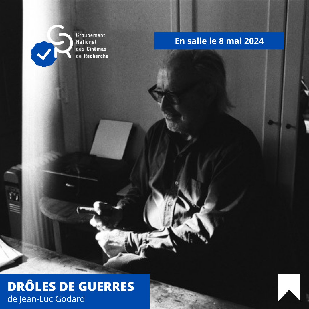 ✔️SOUTENU PAR LE GNCR         
FILM ANNONCE DU FILM QUI N’EXISTERA JAMAIS : « DRÔLES DE GUERRES » de Jean-Luc Godard
🎥Sort en salle le 8 mai 2024   
Distribué par <a href="/BluebirdDistrib/">BlueBird distribution</a>