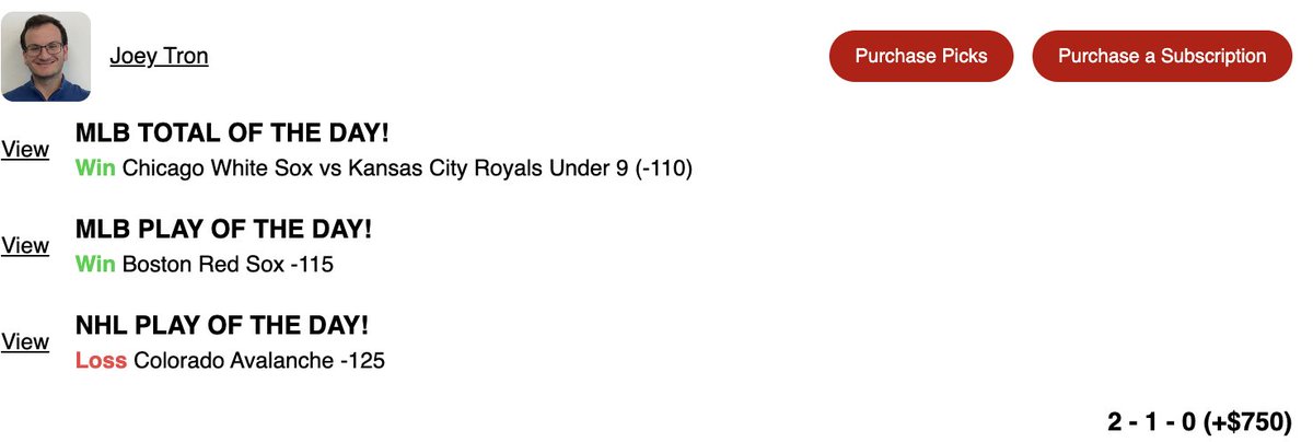 JoeyTron_'s tweet image. Tron: The Free Play
⚾️ Pirates ML (-125)
pickadvisor.com/handicappers/j…

I have 1 #MLB and 1 #CBB play above.. Coming off a WINNING Sunday and on a 9-2 CBB RUN! 

#SportsBettingTwitter #GamblingTwitter #FreePick #FreePlay #SportsPicks #SportsPlays #MarchMadness #NationalChampionship