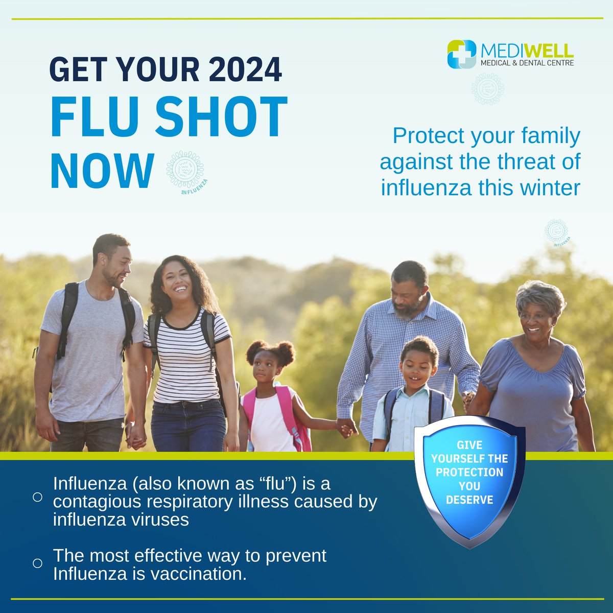 Protect your family this winter! Get your 2024 flu shot now to guard against influenza. Book your appointment today for the most effective prevention.

Appointment Booking:
Link: mediwell.co.za/appointment
Tel: 011 300 2900
WhatsApp: 078 982 7284
#FluShot #InfluenzaVaccine #Mediwell