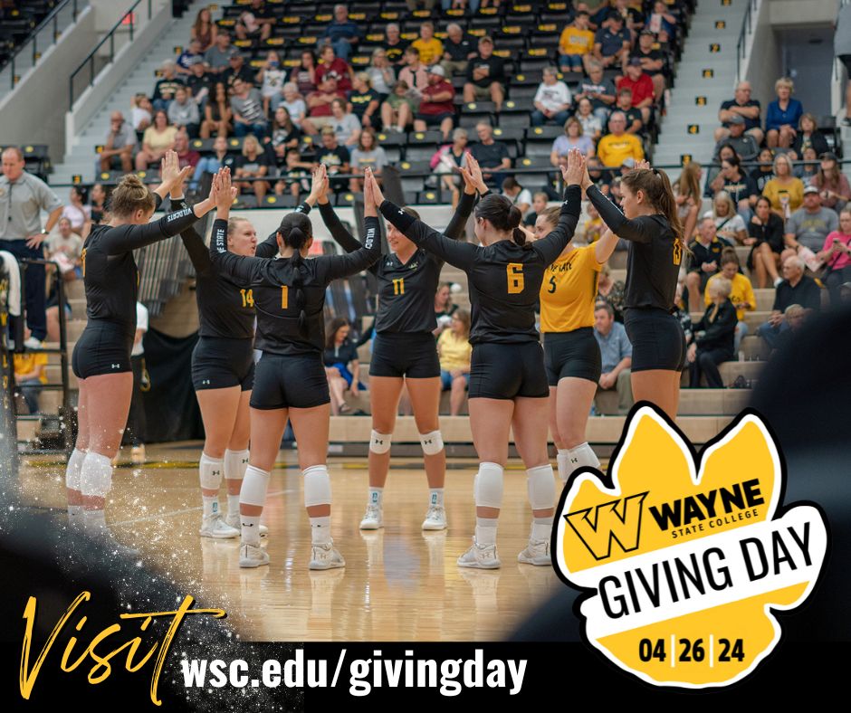 WSCWildcatVB's tweet image. Calling all Wildcats! April 26 is our chance to show the world what it means to be part of the Wildcat family. Join us for Wayne State's Giving Day and let's leave a legacy of impact together!

#WSCGivingDay
