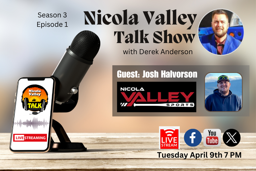 Watch the Nicola Valley Talk show live tomorrow on the Tourism Nicola Valley Facebook, X or You Tube page with our host Derek Anderson as he sits down and talks with our special guest Josh Halvorson from Nicola Valley Sports.
***
#merrittmatters #experiencemerritt #merrittbc