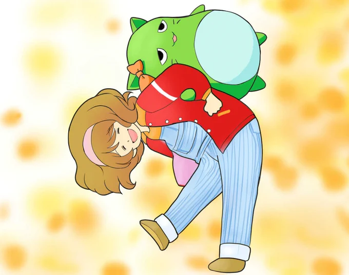 #原作を隣に貼らなくても何のパロディか気づいて 1枚目元ネタの止め絵がメチャ可愛いのですよ 