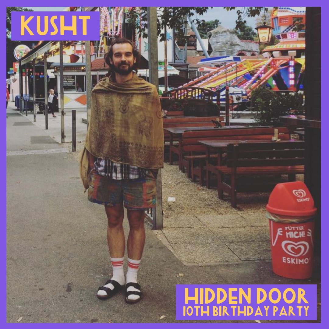 Joining the #HiddenDoor birthday party line-up is producer, remixer, DJ + live artist KUSHT With influences from 60s exotica to psychedelic rock, he has played festivals around the world. We can't wait to see what he has in store for Basement 3 in May! hiddendoorarts.org/hidden-door-bi…