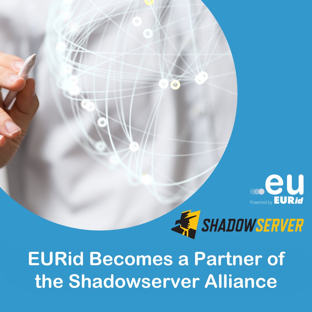 We are pleased to announce our partnership with @Shadowserver 🙌🔐With this collaboration, we aim to advance internet security and ensure a safer online environment for users worldwide 🌐 Read more about the partnership efforts: eurid.eu/en/news/eurid-… #doteu #partnership