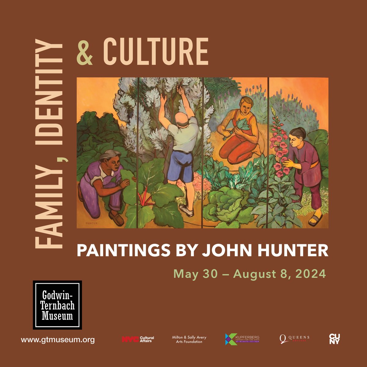 Coming soon! We are preparing our next exhibition - 'Family, Identity, and Culture: Paintings by John Hunter.' Immerse yourself in John Hunter's world view as we explore themes of family, identity, and culture in his glorious paintings. #GodwinTernbachMueum #GTM #JohnHunter