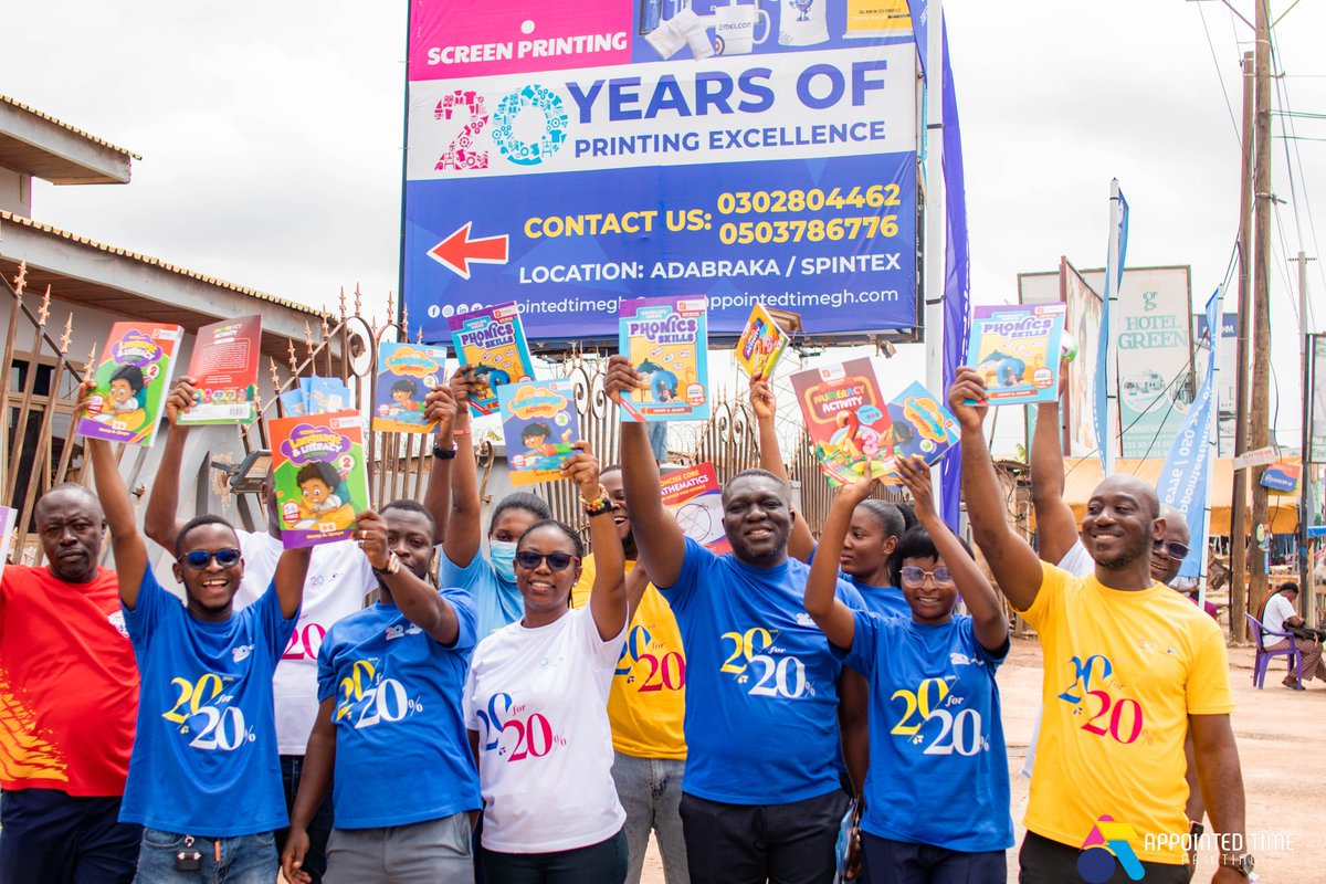 AppointedTimeGh's tweet image. Printing Success for 20 Years and Counting: Get 20% Off on Your Orders Today! 📊🖨️ 🎉✨

REACH OUT TO US NOW!!!
Phone: +223 50 378 6776 / +233 50 357 6131
WhatsApp: wa.me/233503576131
.
.
.
#appointedtimeprinting #print #callcard #20for20promo