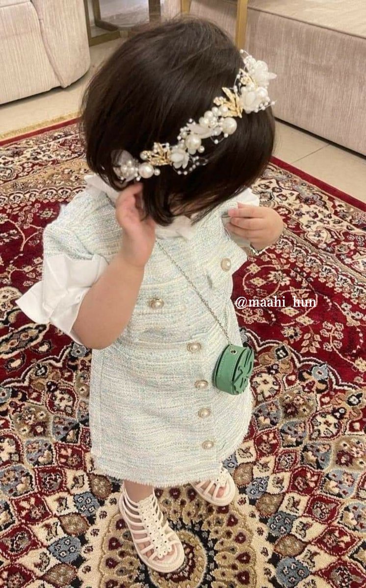 One day , my little girl one , on Eid day 🎀