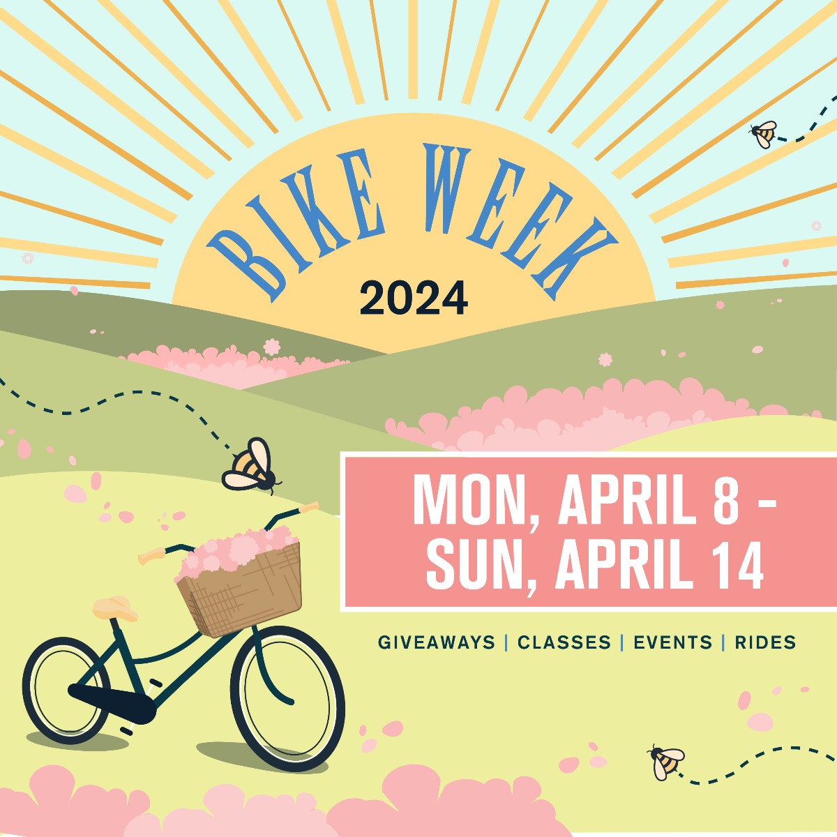 Gear up for spring with #UMDBikeWeek! From April 8-14, join @DOTS_UMD and @UMDRecWell for an action-packed week of group bike rides, giveaways, smoothies, and more. Check out full info and all of the events at dotsumd.fyi/bike-week.