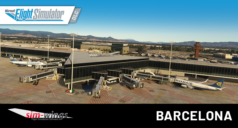 Sim-Wings Barcelona MSFS now on sale - new MSFS scenery of Josep Tarradellas Barcelona–El Prat Airport (LEMH)! tinyurl.com/5n7c2kyb #FS2020 @MSFSofficial #MSFS