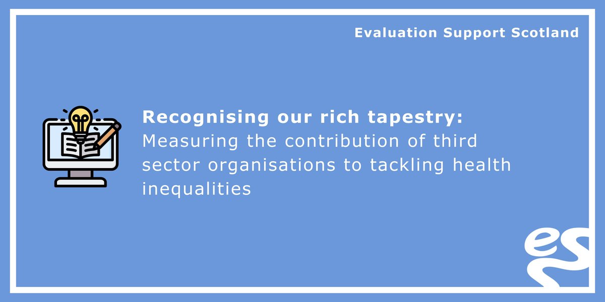 By delivering activities that address the social determinants of health (eg community), third sector orgs play an important role in tackling health inequalities in Scotland.👏 Use this resource to better understand the difference the third sector makes.⬇️ evaluationsupportscotland.org.uk/resources/reco…