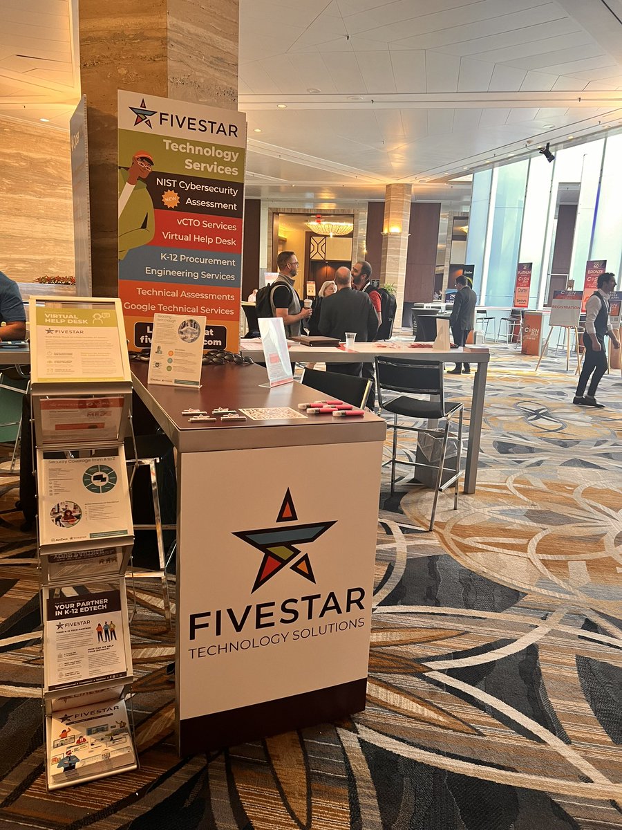 The @Five_StarTech team is here and ready to serve!! @CoSN #CoSN2024 @IndianaCTO @il_etl #WeAreFiveStar @_nathandavidson