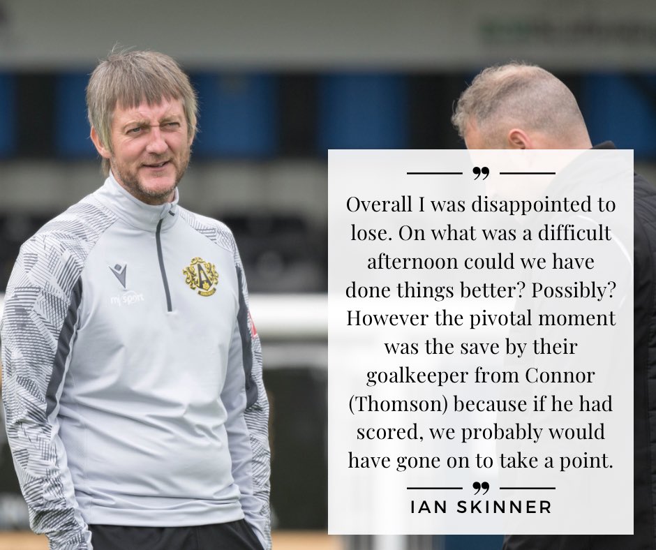 🗞️ SKINNER: “I THOUGHT A DRAW WOULD HAVE BEEN A FAIR RESULT” 🖊️Brian Bennett 📸Ian Brodie 🔗 ashingtonafc.com/2024/04/08/ski…