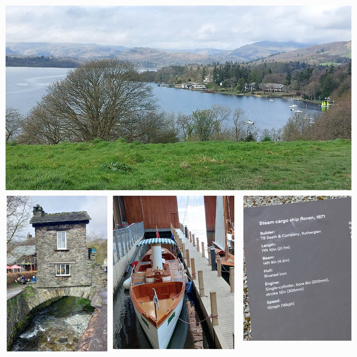 Great to have couple of days in English Lake District, especially Windermere, Grasmere, and Ambleside. Impressed by @windermerejetty Museum, including one boat built in Rutherglen.