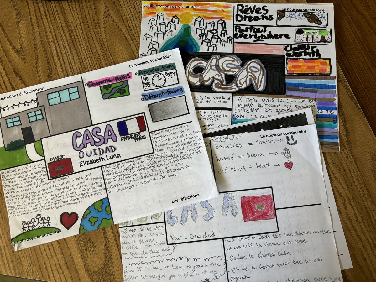 Students <a href="/glencrestms/">Glen Crest MS</a> were excited when <a href="/widdididdi/">OUIDAD</a> made it to the next round of #ManieMusicale2024. Here are some of the SmashDoodles honoring Ouidad and her song Casa.