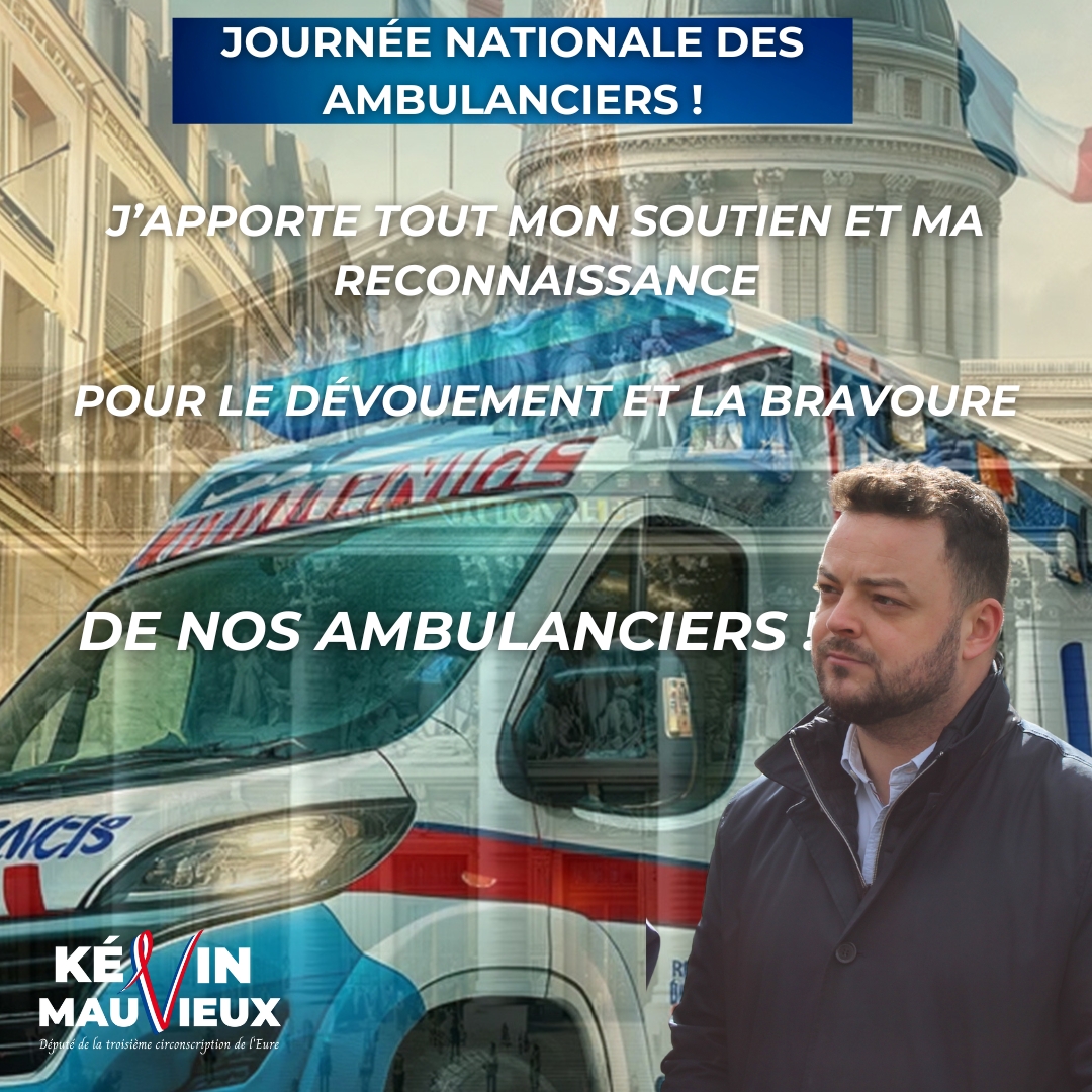 🚑 En cette Journée Nationale des Ambulanciers, nous rendons hommage à ces héros du quotidien. Chaque jour, vous apportez espoir et secours dans les moments les plus critiques. Votre courage et dévouement ne passent pas inaperçus. Merci pour tout ! #JournéeDesAmbulanciers