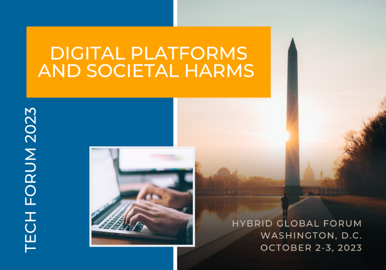 Key global leaders will join the 2023 #IEEECS Tech Forum on Digital Platforms & Societal Harms, 2-3 Oct in DC. Share your ideas and present your work! Papers are being accepted until April 15th @ bit.ly/4aCloTI

#IEEE #IEEECSTechForum