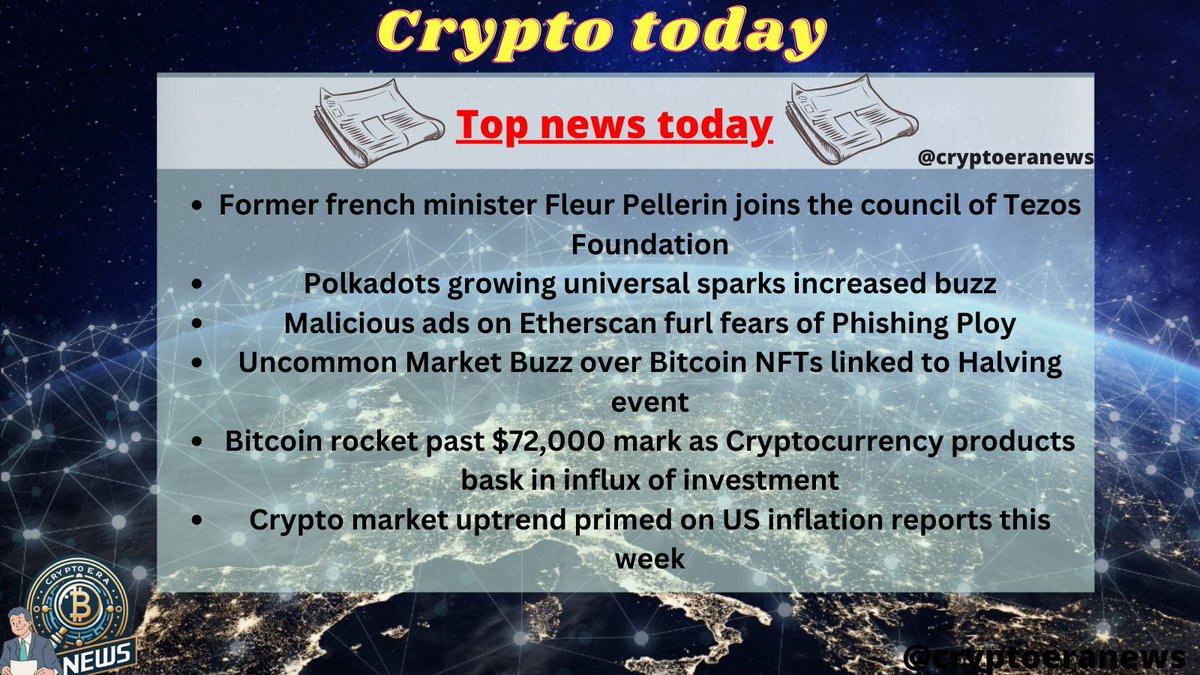 #Crypto today 

Main news of Crypto