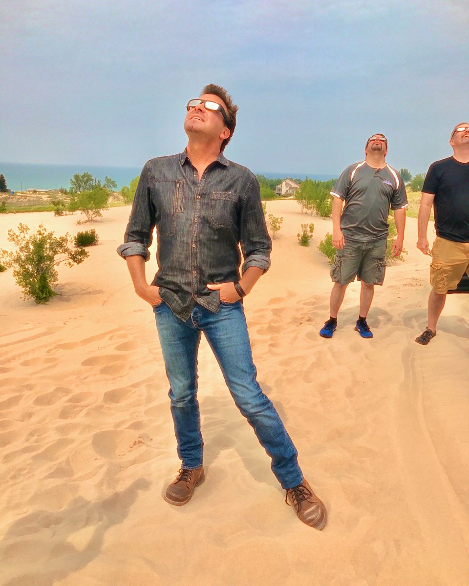 The last one. August 21, 2017. Sand dunes in Michigan. Filming Booze Traveler.