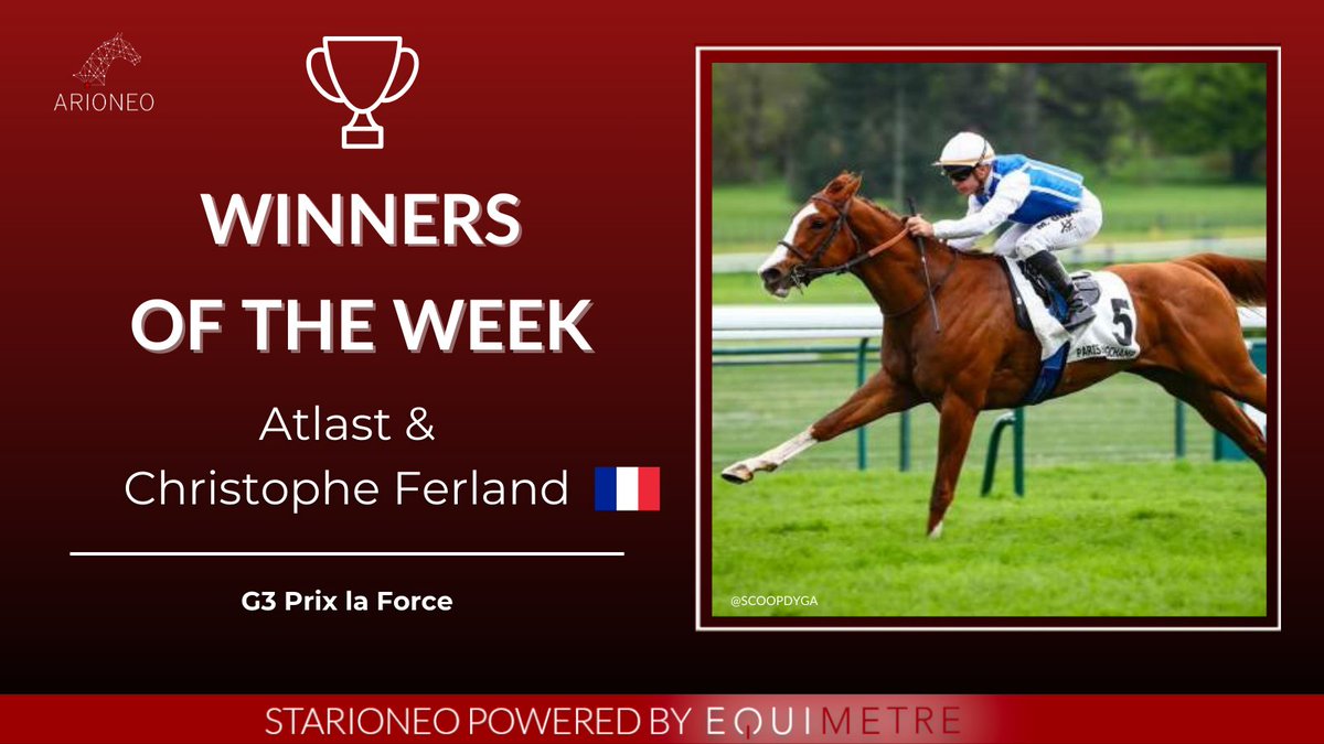 Félicitations à @teamchferland pour sa victoire avec Atlast du week-end dans le Prix la Force ! 💥🏆🏇 #Arioneo #Equimetre #empoweryourexpertise #horsedatascience