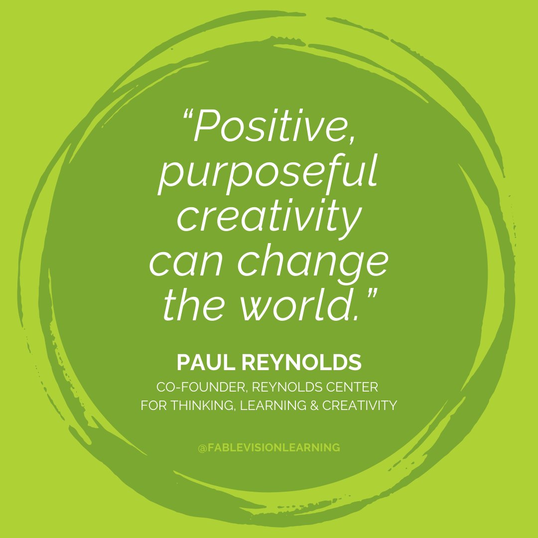 ReynoldsTLC's tweet image. Reynolds Center TLC is dedicated to fostering purposeful creativity and positive human potential around the globe. We use the power of story to inspire students and teachers to use their own creativity to move their communities and the world to a better place. #CreateBravely