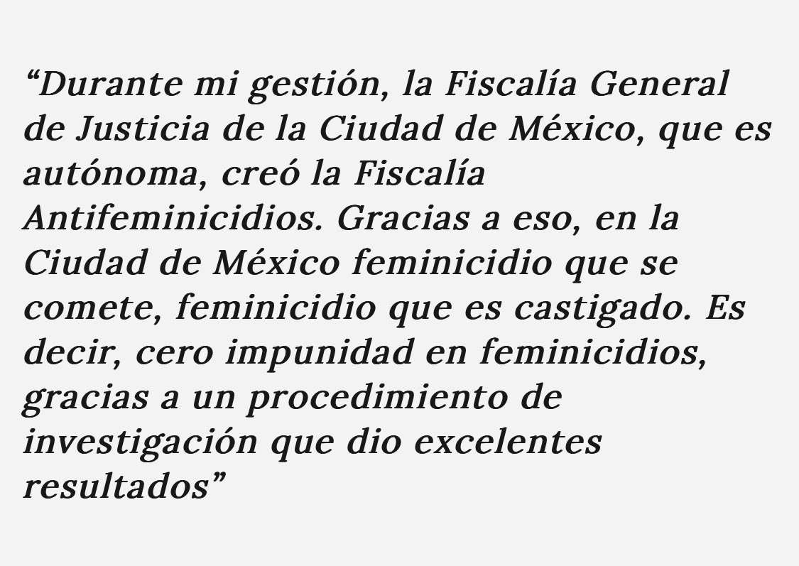 PaolaSaeb's tweet photo. “Feminicidio que se comete, feminicidio que es castigado , es decir cero impunidad “ 
Ésta  grave mentira que nos dice Claudia y que todxs escuchamos, es una  ofensa para las victimas directas e indirectas y una burla para los movimientos feministas y  las mujeres de este país. https://t.co/RpY5S9VXbo