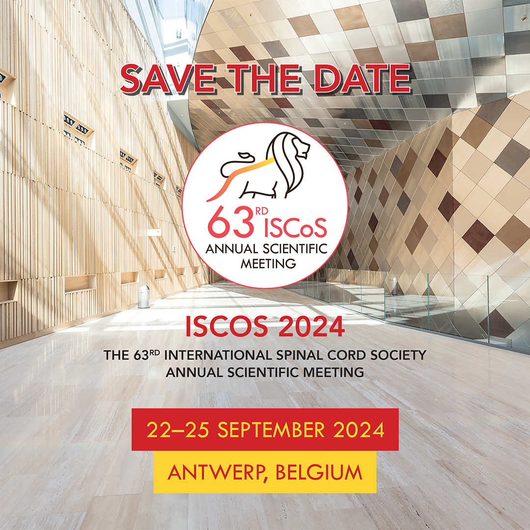 Join this event if you are interested in the prevention, research, management and/or rehabilitation of persons with #spinalcordlesions. The International #SpinalCordSociety (ISCoS) – Annual Scientific Meeting. To register & find out more: iscosmeetings2024.org #ISCoS2024