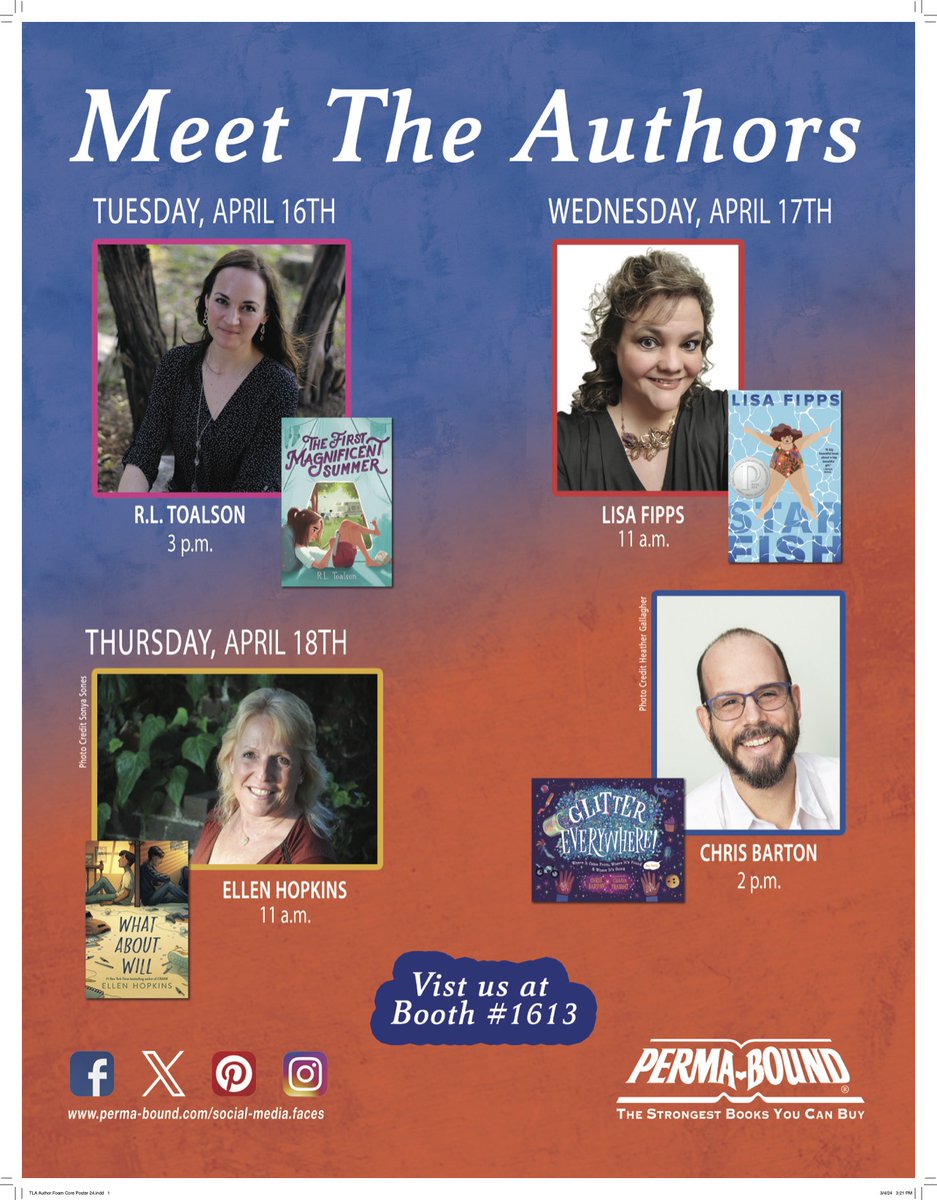 Another (I have MANY) reasons to be happy about #txla24 next week.  Stop by Booth 1613 - YOU could win $200 in FREE Books! <a href="/lexseifert/">Lex Seifert</a> @ShawnaFord1 <a href="/PermaBoundBooks/">Perma-Bound Books</a>