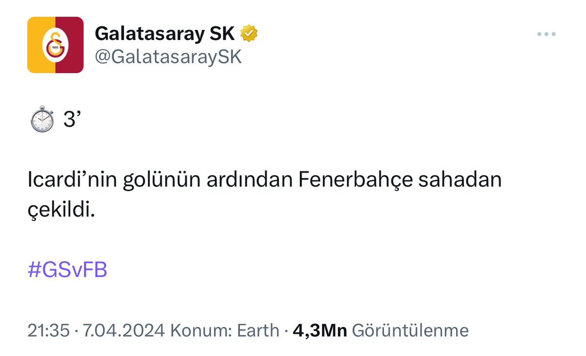 Türk futbol tarihinin en iyi twiti seçilmeli diyenler.🤚🏻