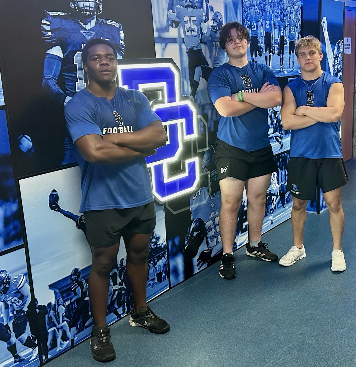 BEASTS of The Creek!!! 3 of the most dependable, hardest working leaders in The Creek Football program. Junior Youmbi, Mark St. Peter, and Brady Brewer are great examples of what we do as a program.