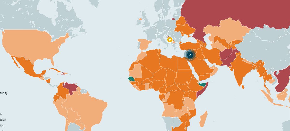 #CrisisWatch April 2024 Alerts:
#Somaliland has been removed from crisis risk countries due to the agreement reached by the government and opposition parties.
For more, visit crisisgroup.org/crisiswatch.