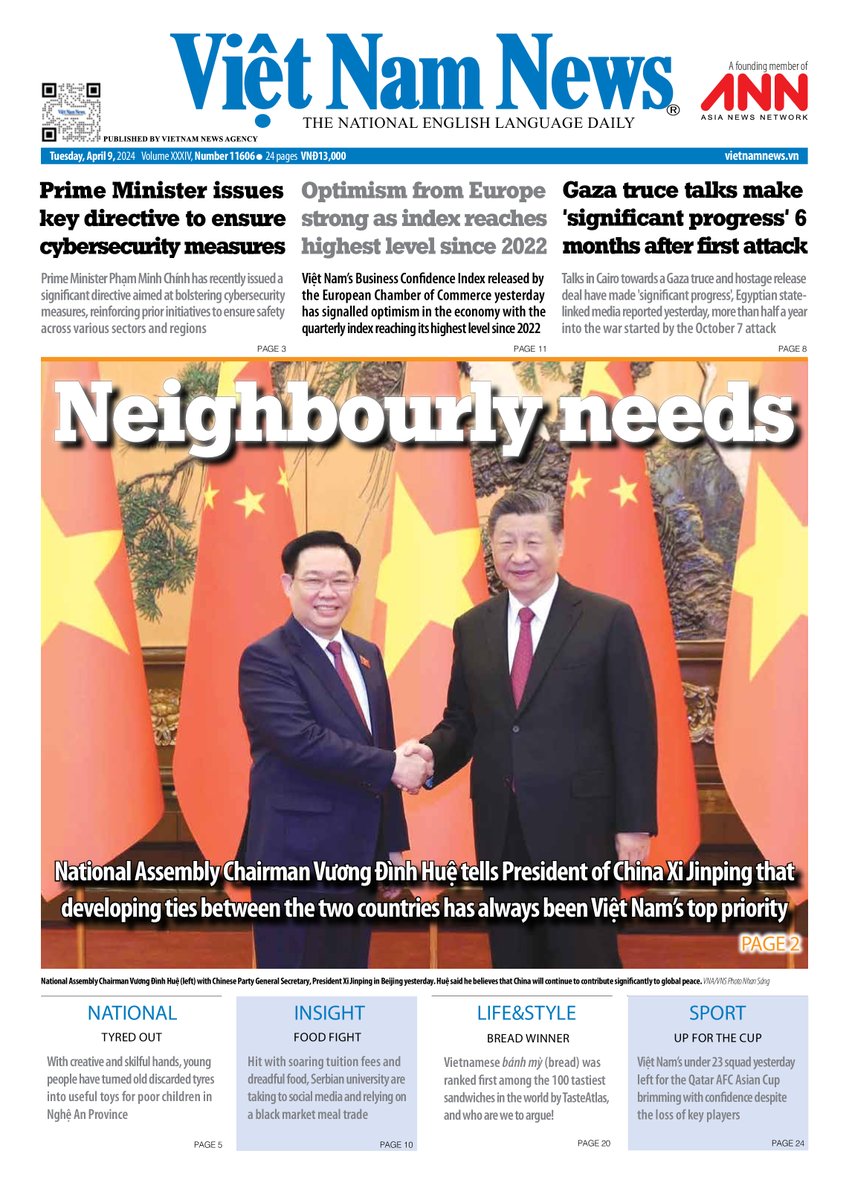 Here's the front page of our paper today.
#Vietnam #News #LatestUpdate